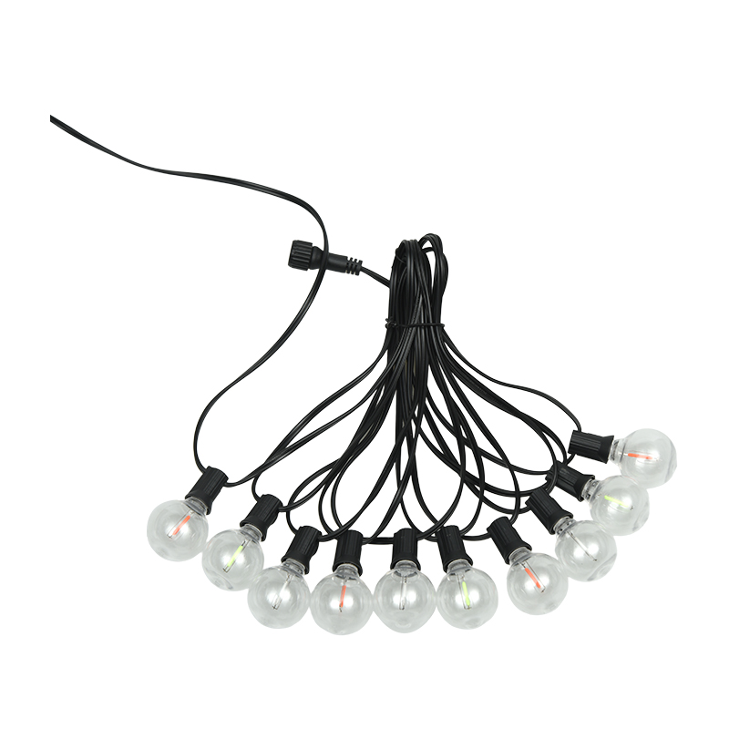 G40 Clip-on E12 Spiralfarbene Lichterkette