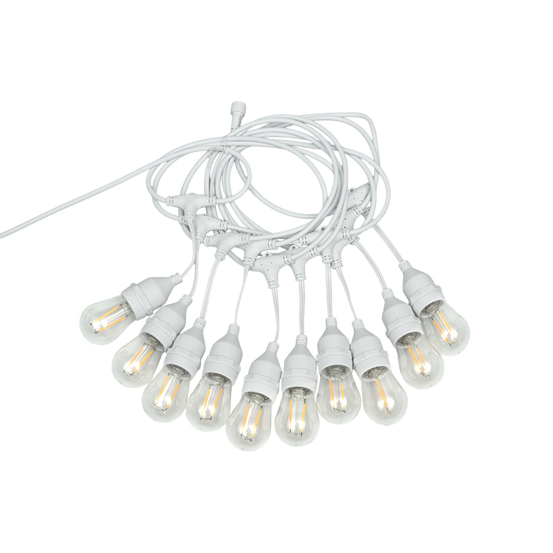 S14-Hängedraht E27 warmweiße Lichterkettenlampe Einzellampe 2W