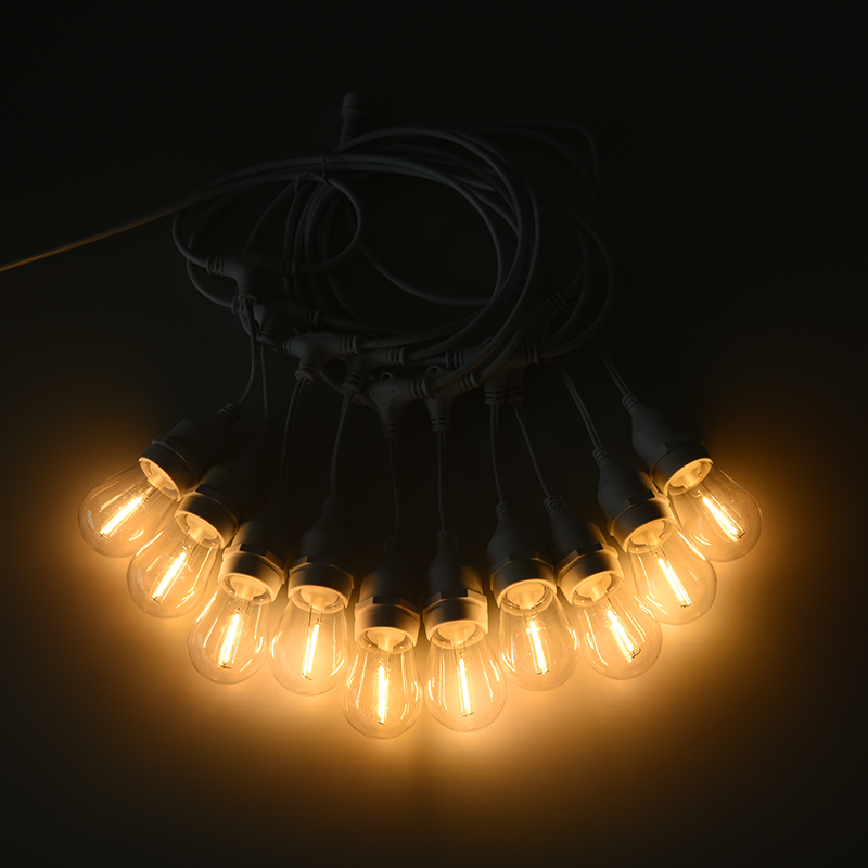 S14-Anhänger, Typ E27, warmweiße Lichterkette