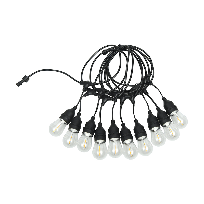S14-Anhänger, Typ E27, warmweiße Lichterkette