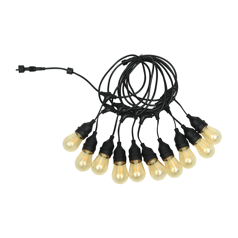 S14-Hängedraht E27 warmweiße Lichterkettenlampe Einzellampe 2W