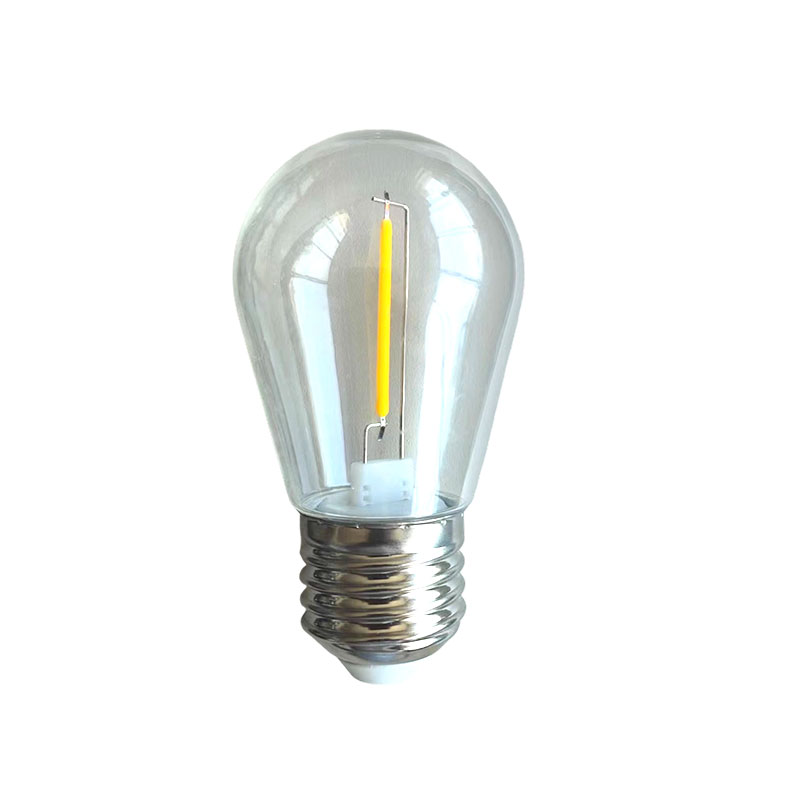 S14-Pendelleuchte mit abnehmbarem E27-Schraubsockel, warmweiße, energiesparende Lichterkette