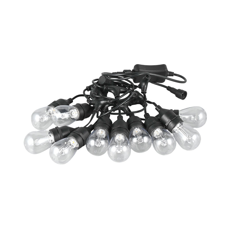 Auf Pixelebene steuerbare RGB-Warmweiß-Hängelichterketten S14