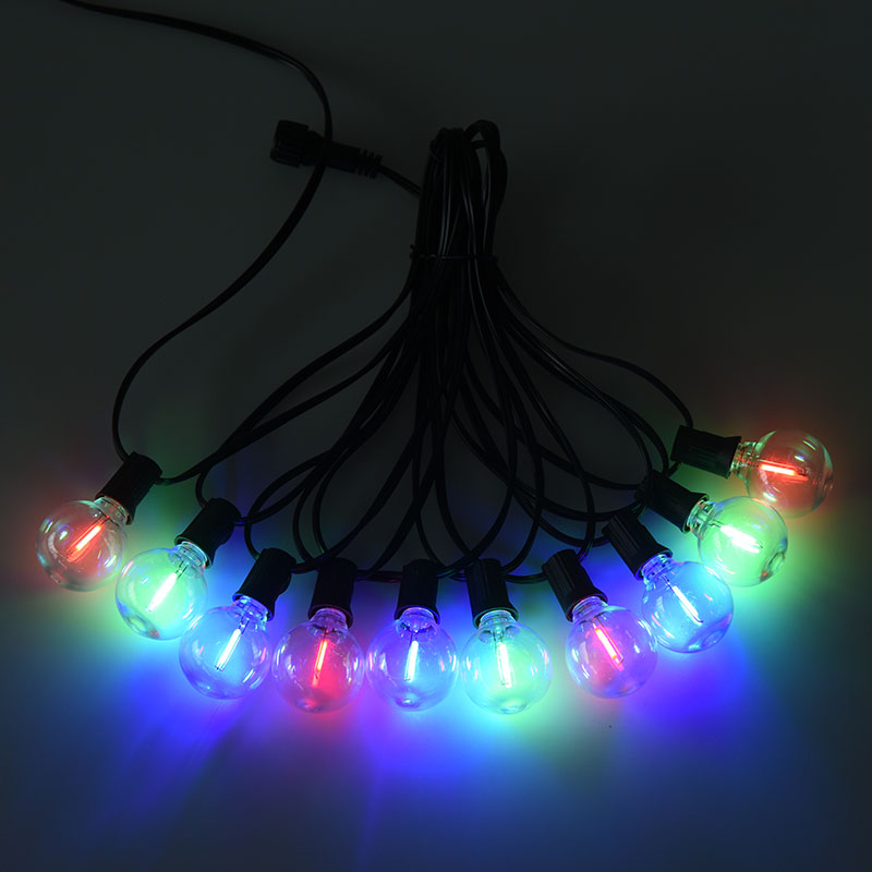 G40 Clip-on E12 Spiralfarbene Lichterkette