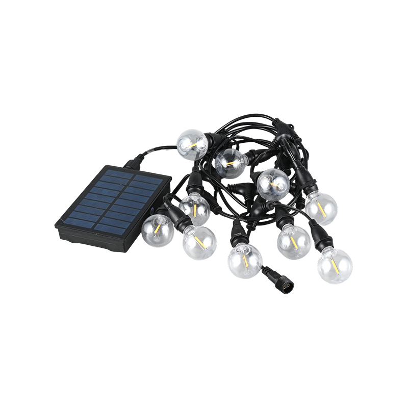 G40-Solar-Hängeleuchte (E12-Lampenfassung, 5 Meter, 10 Lichter)