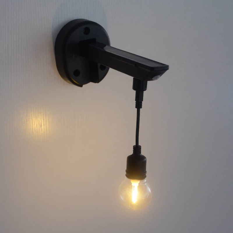 G45-Solarwandleuchte mit glatter Oberfläche
