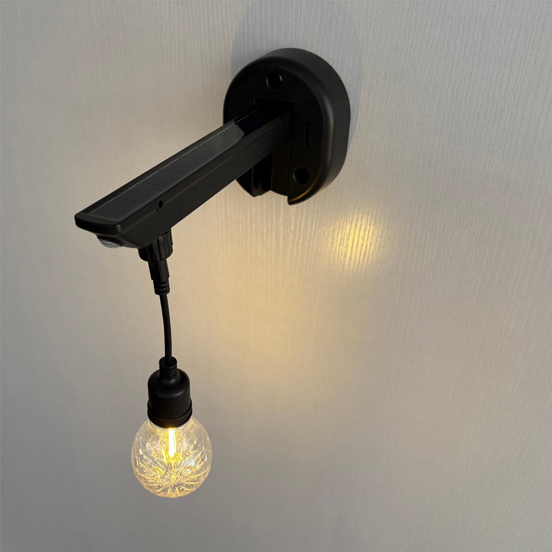 Diffusor-Solar-Wandleuchte mit Rautenmuster (A60-Glühbirnenform)