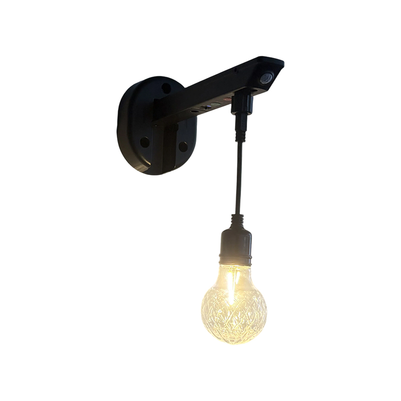 Diffusor-Solar-Wandleuchte mit Rautenmuster (A60-Glühbirnenform)